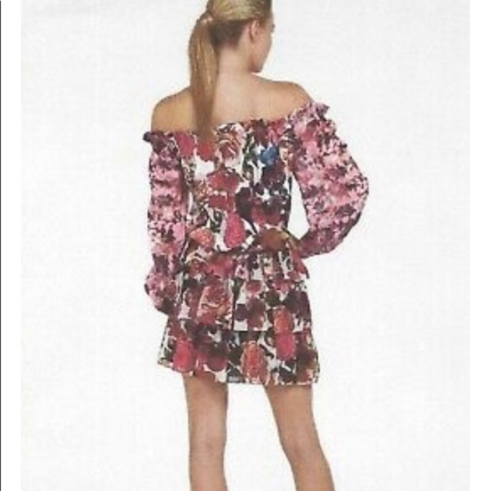 Boston Proper Off Shoulder Ruffle Dress - Picture 3 of 12